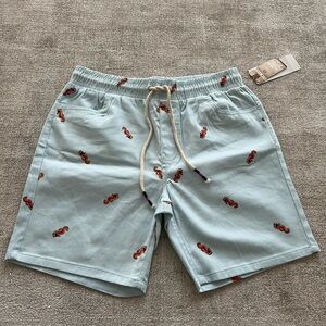 NWT Raw Yarn Industries Shorts with Seahorse Design